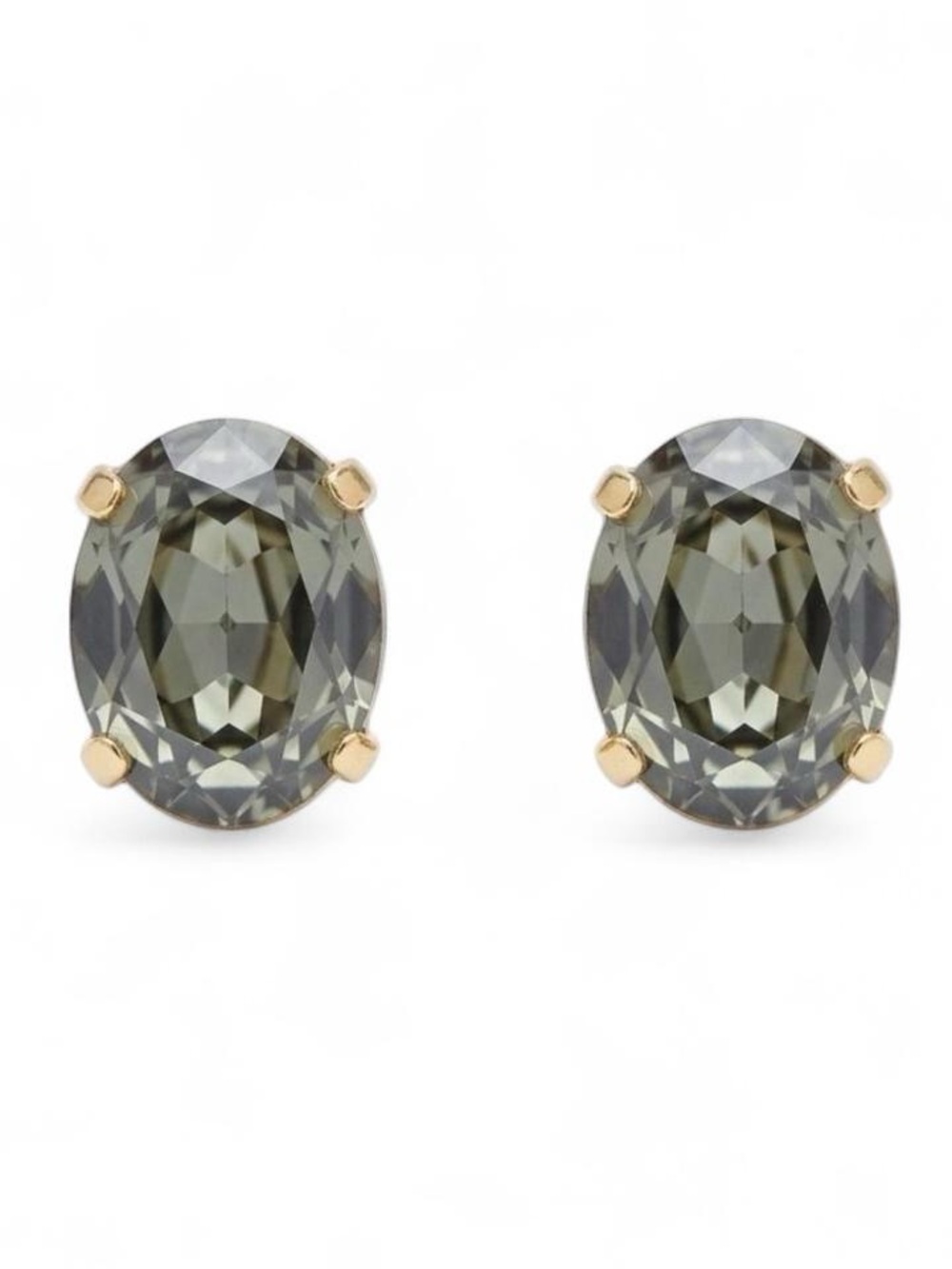 NWOT WA Studios Crystal Grey Stud Earrings